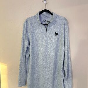 Bad Birdie Light Blue Patterned Shirt Jacket
